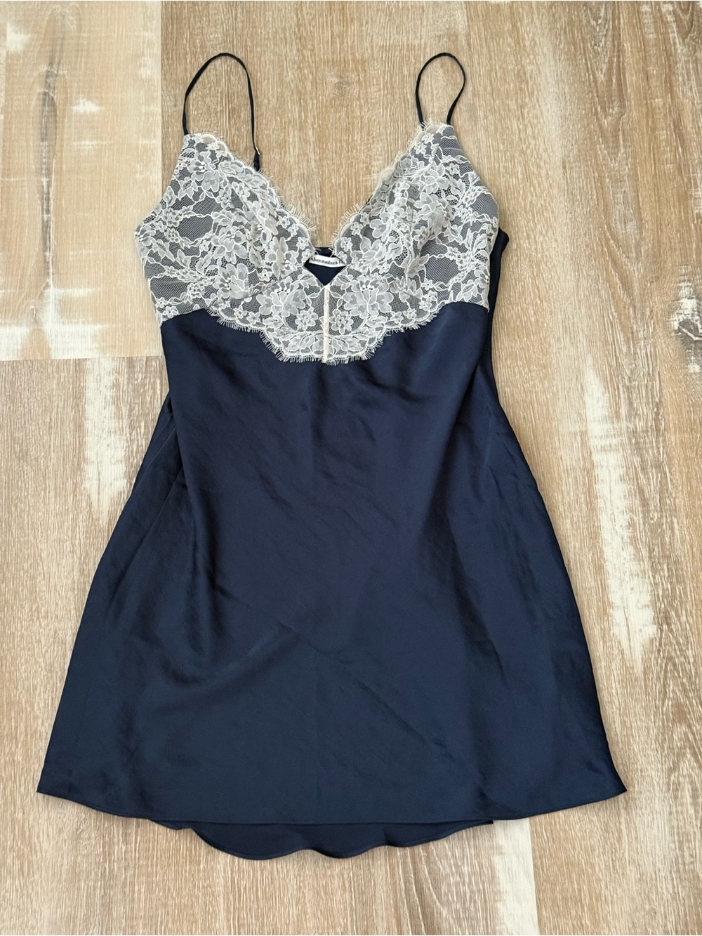 Abercrombie & Fitch Navy, Lace Slip Dress